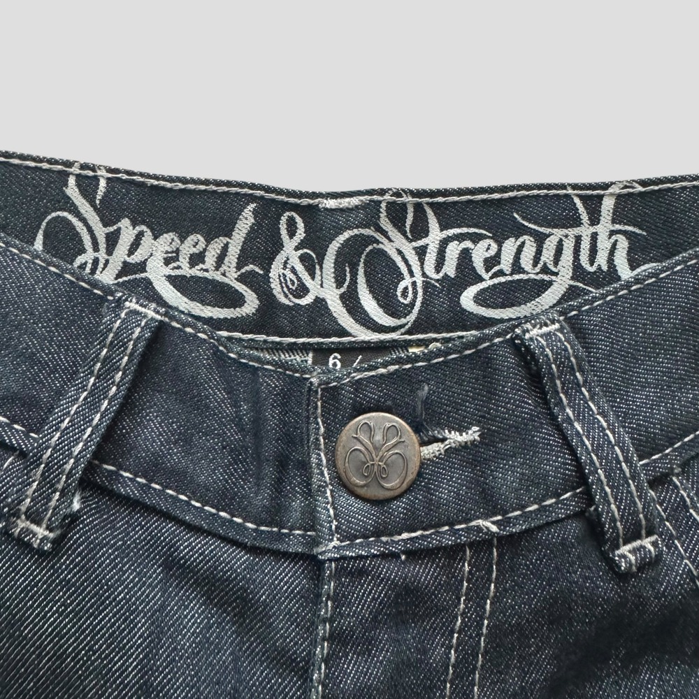 Speed and Strength Womens Kevlar Reinforced Motorcycle Riding Jeans Dark Moto 6 - Picture 4 of 14